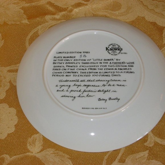 2 Vintage Collector Plates A FATHER'S LOVE Wall Decor Display Dad Gift - Picture 4 of 11